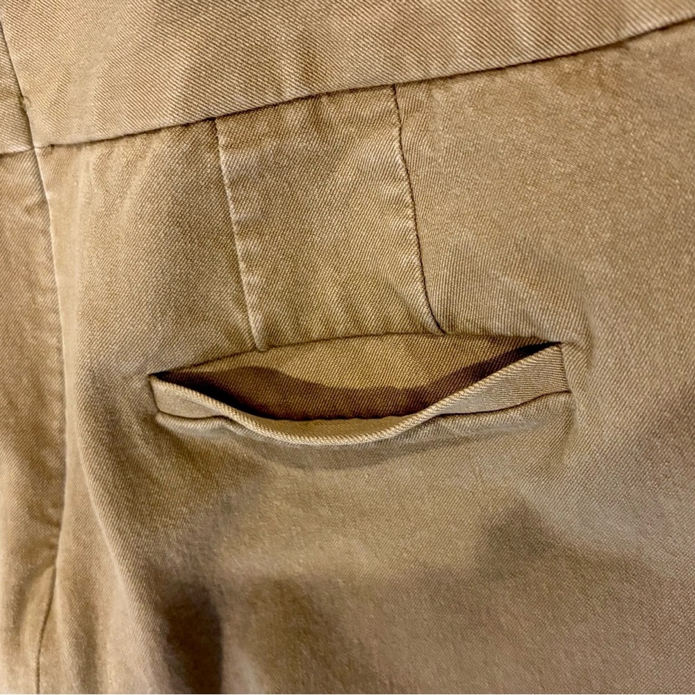 Banana Republic Size 4 Cotton Pencil Skirt, Tan Khaki above knee career - Picture 9 of 12